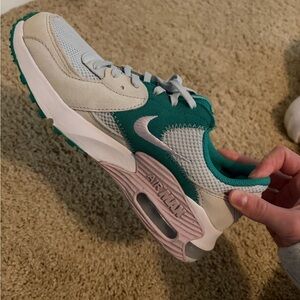 Nike Teal, Light Gray & Pink Air Max Sneaker